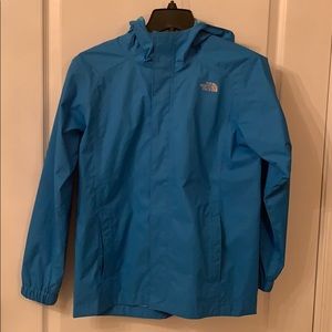 Boys North Face hooded rain jacket